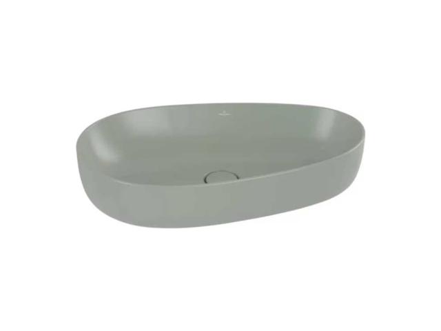 Раковина Villeroy & Boch Antao 650x400 мм матовая серого цвета, 