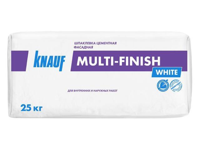 Шпаклёвка цементная фасадная Knauf Мульти-финиш 25 кг, 