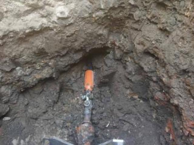 Горизонтальное бурение, прокол под дорогой Новогрудок, Москва