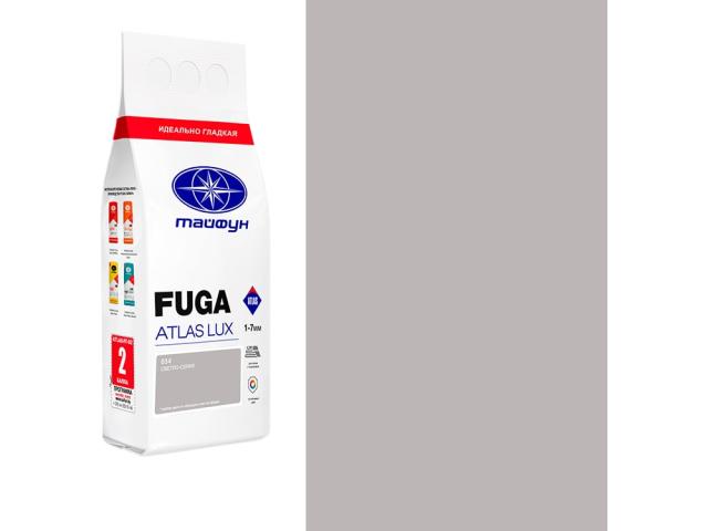 Цементная затирка Тайфун Fuga ATLAS LUX светло-серый 2 кг, 