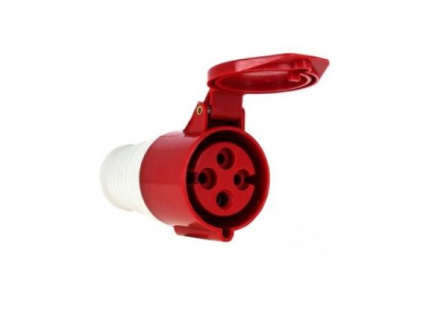 Розетка EKF ps-224-32-380 силовой штепсельный разъем IP44 для промышленного оборудования, 