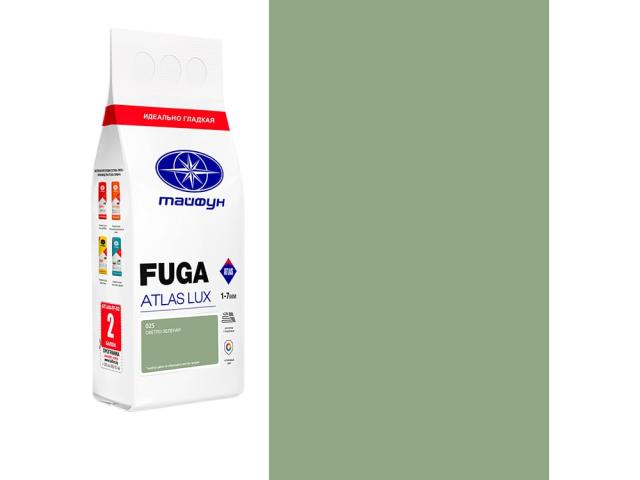 Цементная затирка Тайфун Fuga ATLAS LUX № 025 светло-зеленая, 2 кг, влагостойкая, 