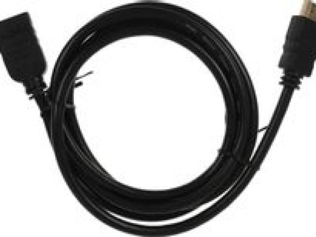 Кабель-удлинитель HDMI 1.5м BURO GOLD черный для высококачественной передачи сигнала, 