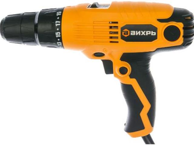 Шуруповерт ВИХРЬ СШ-550/2 с регулировкой скорости и подсветкой, 