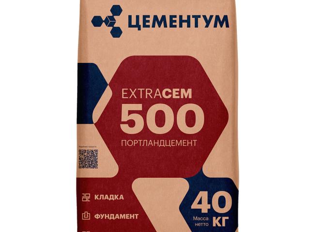 Цемент Цементум М500 Д20 ЦЕМ II А-И 42,5 40 кг — качественный строительный цемент для прочных и дол, 