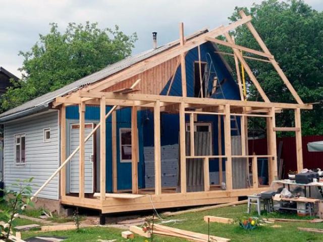 Строительство пристройки каркасного типа к дому в Пензе, Пенза