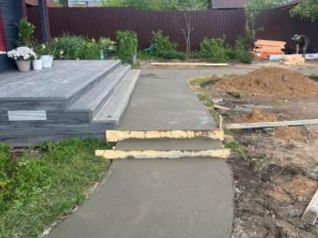 Бетонирование площадок, монолитная плита, заливка бетона, Сергиев Посад