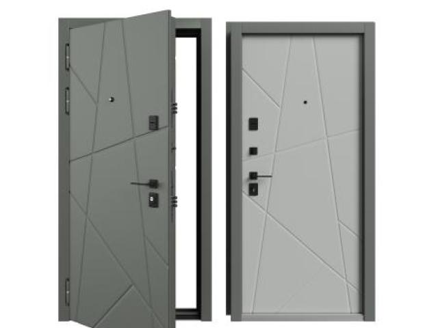 Стальная дверь А9 мдф с геометрическим узором, Москва