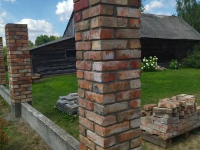Заборы из старинного кирпича Брест, Брест