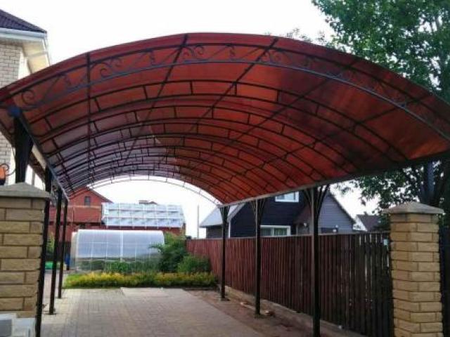 Навесы из поликарбоната в щёлково фрязино балашихе, Щёлково