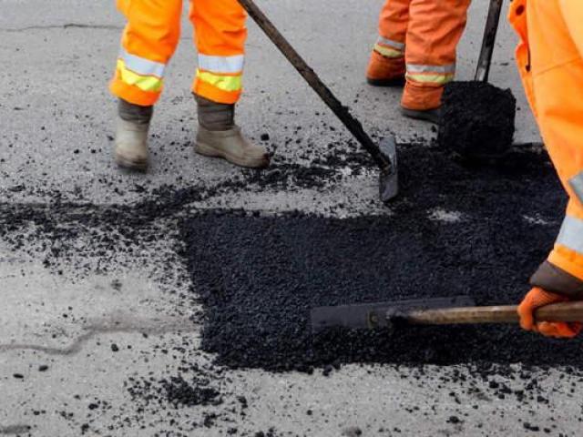 Ремонт дорог, ремонт асфальта, ямочный ремонт асфальта., Москва