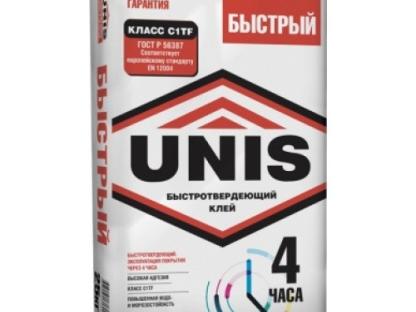 Клей плиточный Unis Быстрый 20кг для внутренних и внешних работ
