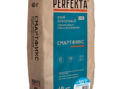 Клей плиточный Perfekta Смартфикс Зимняя серия C0 E 40 кг для внутренних работ