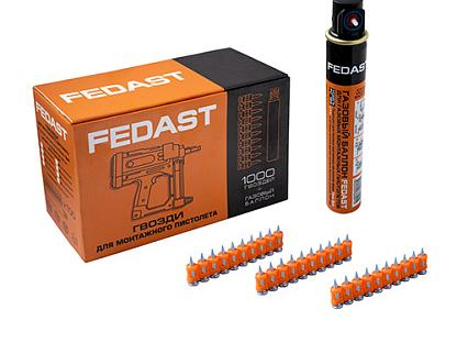 Гвозди по бетону 3х19мм FEDAST fd3019mgbpfc 1000 шт в газовом баллоне