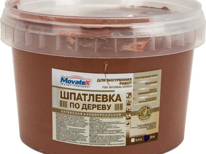 Шпаклевка по дереву Movatex T16169 0.8 кг орех темный для внутри помещения