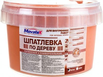 Шпаклевка по дереву Movatex Т16171 для внутренних работ 0.4 кг тик