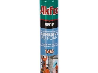 Клей-пена для пенополистирола и пенопласта Akfix 960P 900 г полупрофессиональный