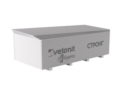Гипсокартон Vetonit Gyproc Стронг 2500х1200х15 мм ударопрочный для стен и потолков