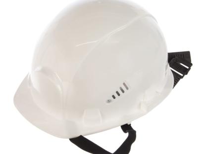 Каска Pegas pneumatic с храповым механизмом белая 130544