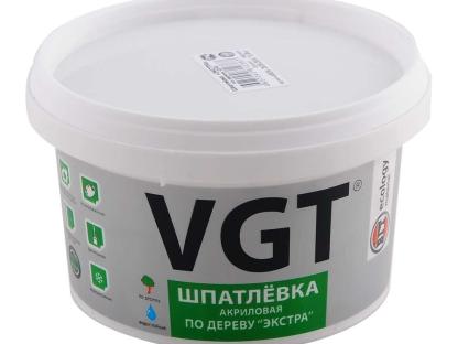 Шпаклевка по дереву Экстра Дуб 1 кг VGT для внутренней и наружной отделки