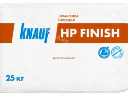 Шпаклевка гипсовая финишная KNAUF HP Finish 25 кг для стен и потолков