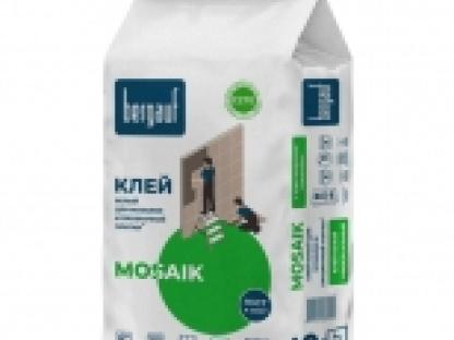 Клей плиточный BERGAUF Mosaik белый сверхпрочный 5кг для внутренней отделки