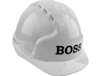 Каска белая с храповым механизмом FORT LOGO BOSS