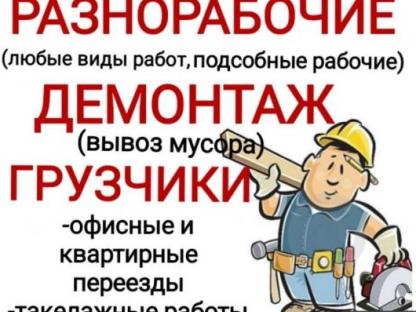 Подсобники на демонтаж, Санкт-Петербург
