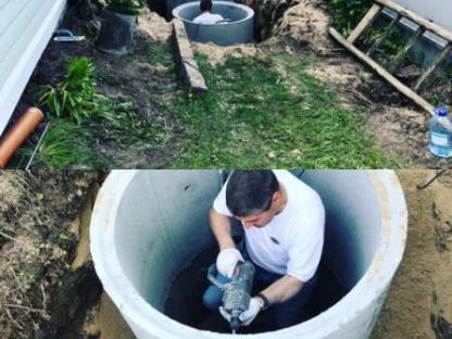 Септик, выгребная,сливная яма,из жб колец под ключ, Выборг