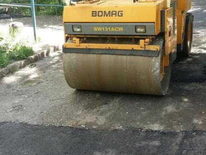 Благоустройство асфальтирование дороги в Омске, Омск