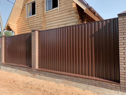 Забор из профнастила с установкой и доставкой, Сергиев Посад