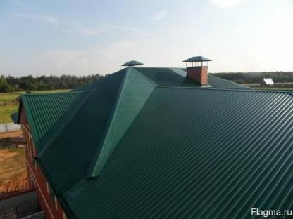 Металлическая кровля из Профнастила монтаж, Москва