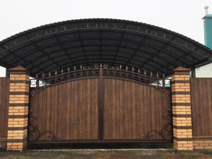 Навес для машины с металлопрофиля. Навесы из металла и поликарбоната., Харьков