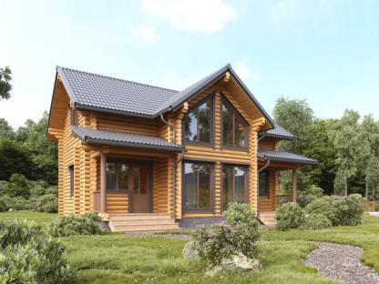 Дом из бревна "Гелиос", Москва