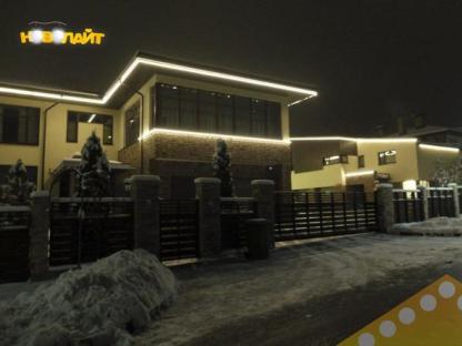 Контурная подсветка домов гибким неоном, Ростов-на-Дону