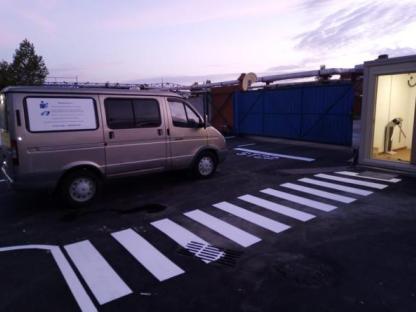 Разметка пола склада и завода, Москва