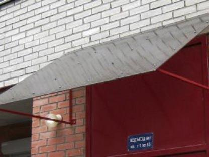 Козырьки, навесы для подъездов, машин, Красноярск