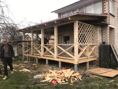 Красивые террасы и беседки из дерева, Минск