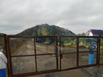 Ворота распашные на винтовых сваях, Санкт-Петербург