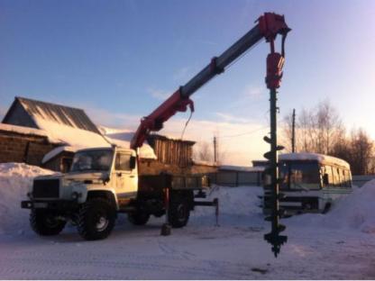 Услуги (аренда) ямобура вездехода Урал, ГАЗ 3308, Москва